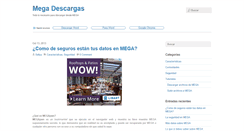Desktop Screenshot of mega-descargas.com